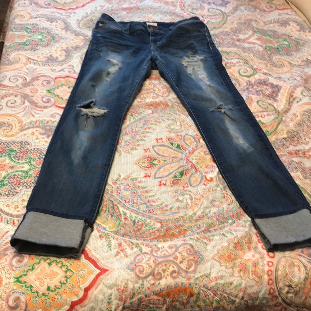 Hudson Ginny Crop Straight Leg with Cuff sz 31